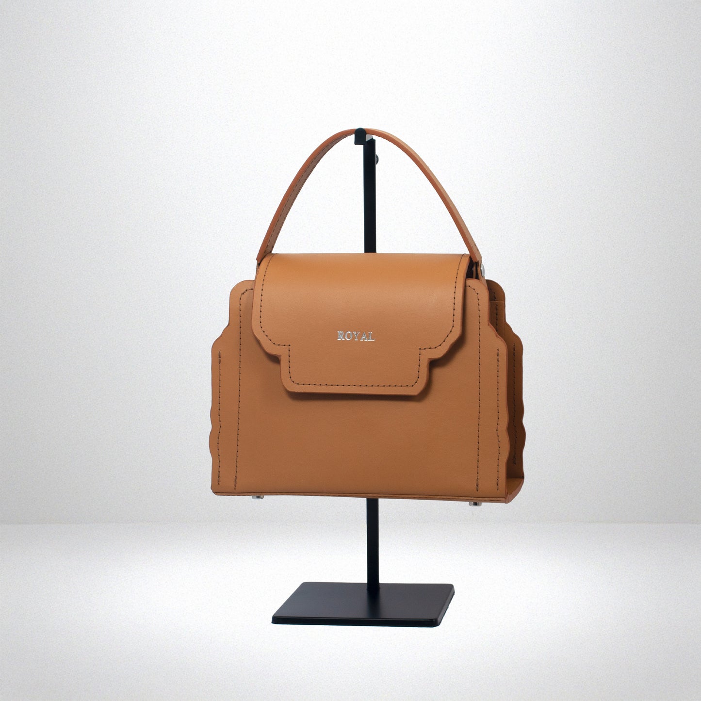 Hope handcrafted custom leather satchel, top handle