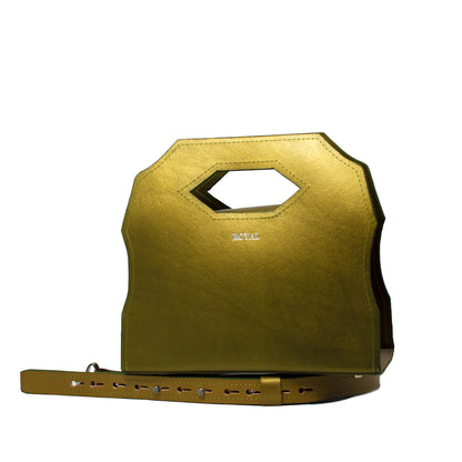 Meek handcrafted leather satchel with shoulder strap