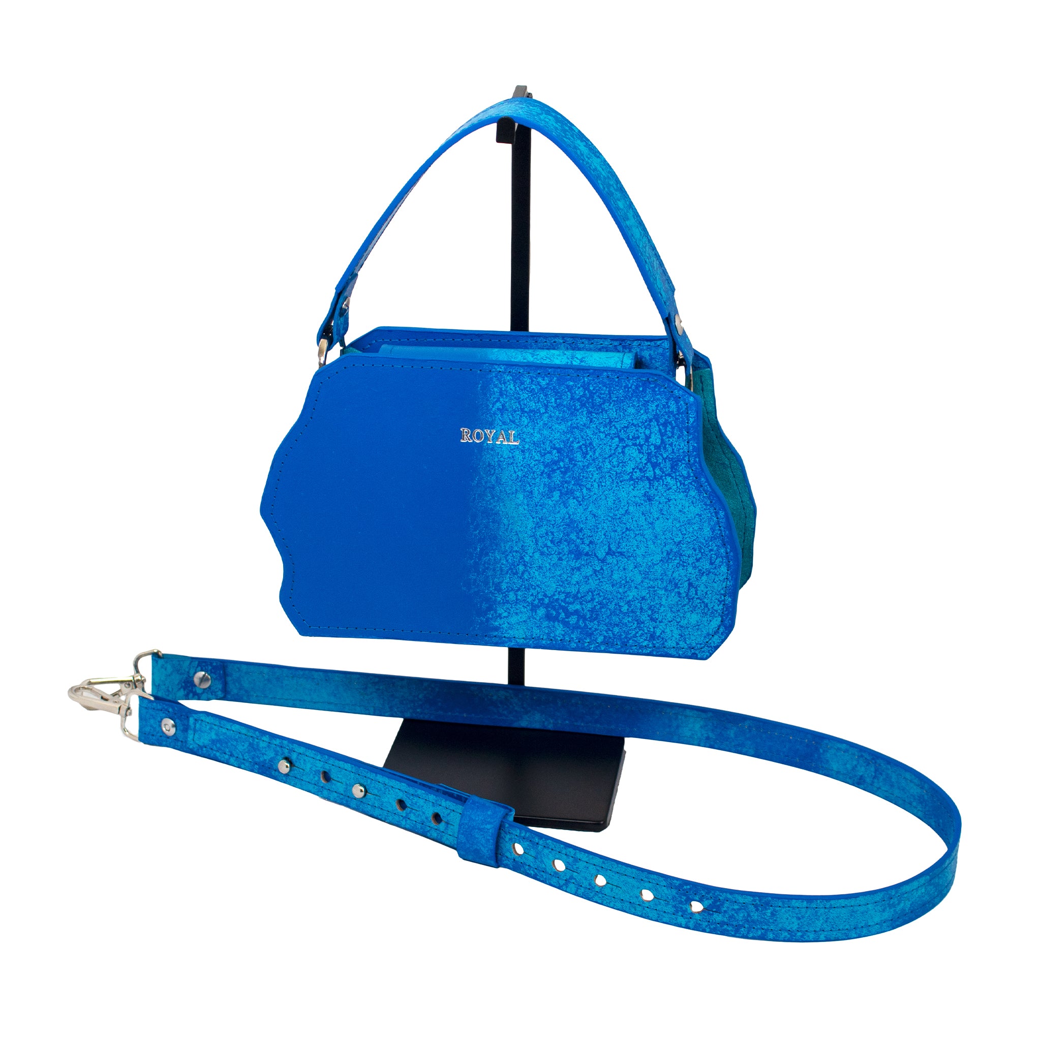 Luxury Crossbody bag with adjustable custom strap, handcrafted in full grain leather